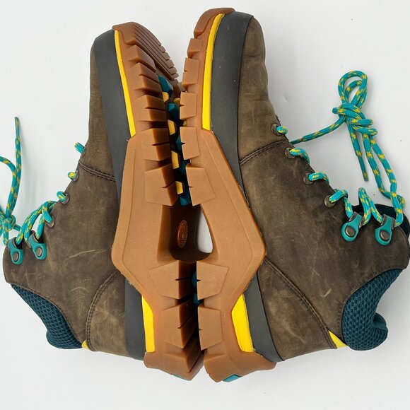 TIMBERLAND Jenness Falls WATERPROOF MID HIKING BOOT (Women) OLIVE FULL GRAIN 7.5 - Picture 9 of 10